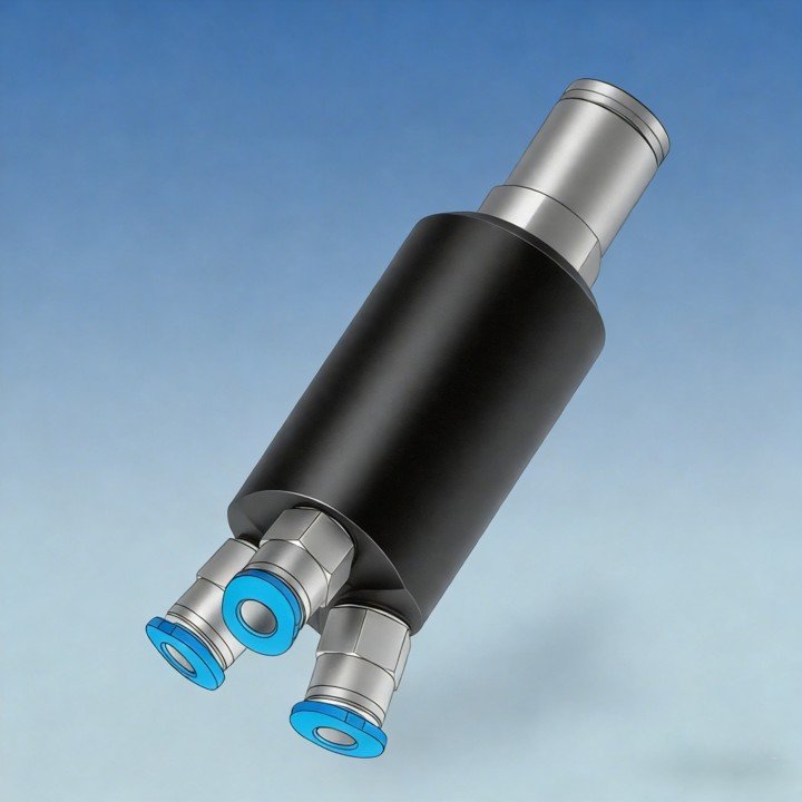 1-to-3 powder flow splitter for multi-channel laser powder delivery systems