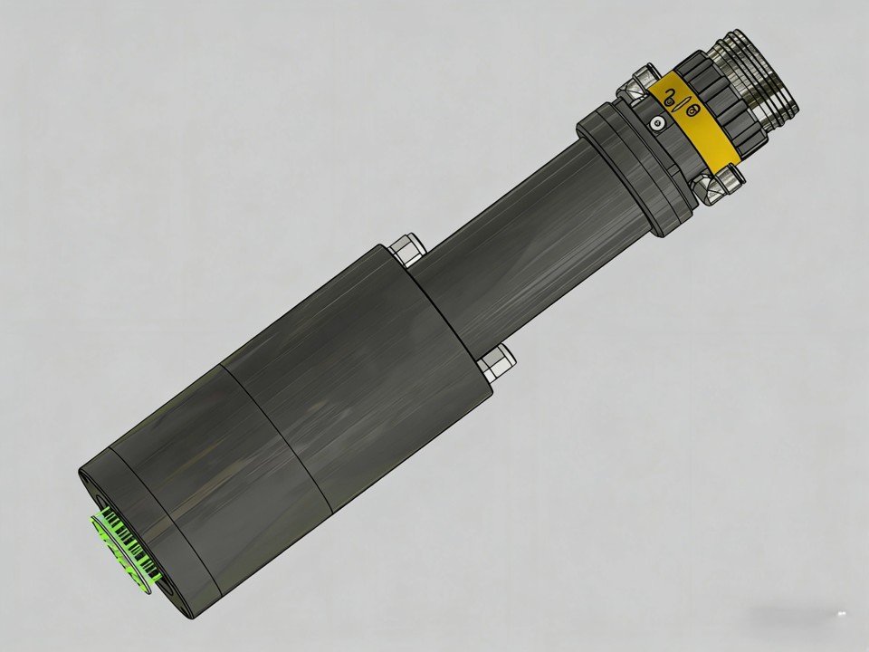 High-power D60 collimator with QD fiber interface and integrated water-cooling system for stable large-aperture beam output